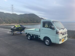 ハイゼット軽トラックでスパークフィッシングへ♪