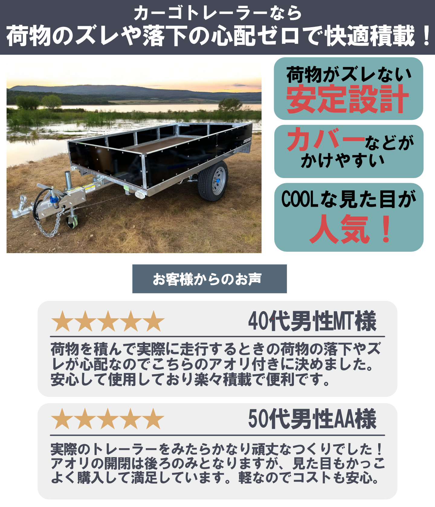 カーゴトレーラー|FMTシリーズ カーゴトレーラー|FMTシリーズ