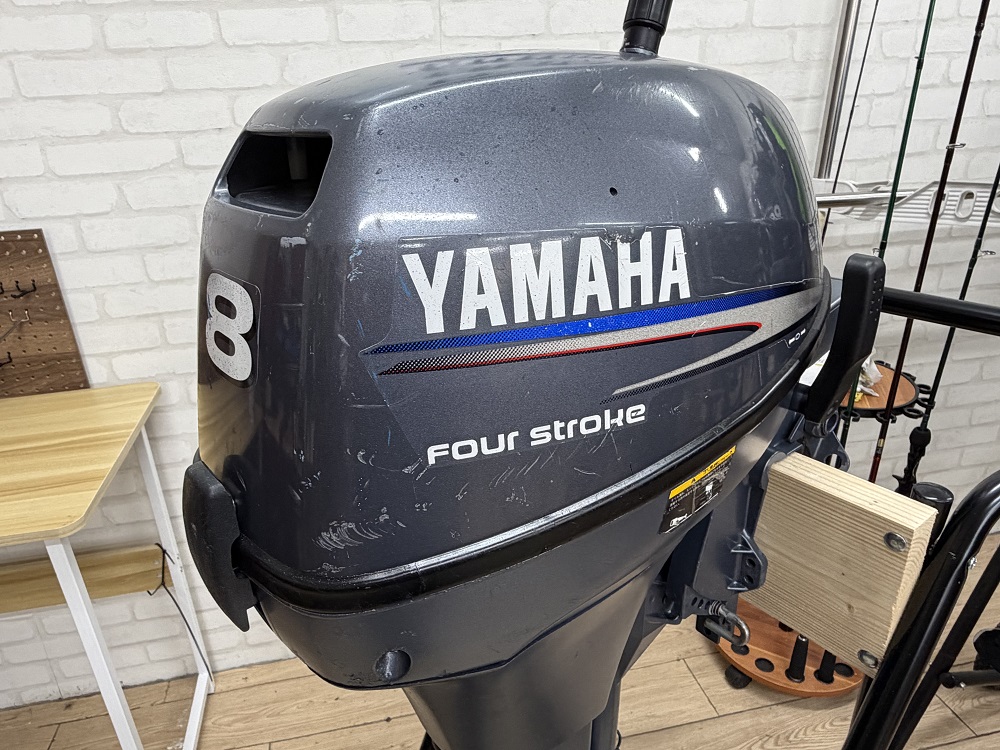 【中古船外機】ヤマハYAMAHA８馬力（L）4スト